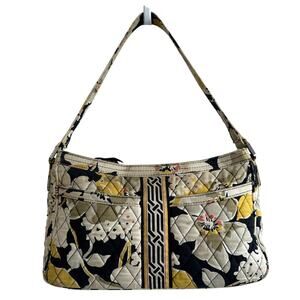 Vera Bradley Dogwood Cassidy Medium Small Cotton Floral Shoulder Bag With Wear